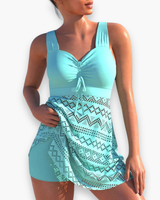 Damen Elegantes Gepolstertes Tankini-Set | Strandmode – Hell Blau