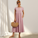 Annika | Elegantes Kleid – Rosa