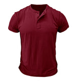 DailyFit – Stilvolles Baumwoll-T-Shirt für Herren – Rotwein