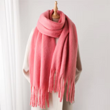 Oneka - Winterschal aus Kaschmir – Rosa