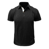 Herren - Poloshirt - Weiche Baumwollmischung - Stilvolle Freizeitkleidung – Schwarz