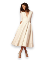 Damen Elegantes Festliches Kleid | Ärmellos Maxi – Weiß