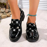 Azahra – Elegante Pantoffel Mit Schleife – Schwarz und Silber