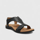 Debora | Bequeme Freizeitsandalen – Schwarz