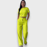Lucy – 2-teiliges elegantes Set – Gelb