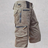 Herren Mehrere Taschen Kurze Hosen – Braun