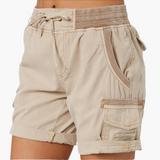 Bequeme Cargoshorts für Damen - Perfekt für Freizeit und Alltag – Khaki