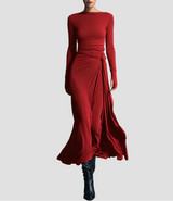 Merla™ - Elegantes Kleid mit Formender Wirkung – Rot