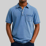 Daniel | Lässiges & Stilvolles Sommerpolo – Blau
