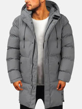 Herren Winterjacke Parka Warm | Outdoor Schlank – Grau