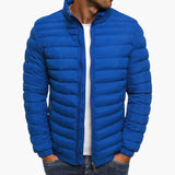 Leichte Steppjacke mit Reißverschluss - Herren Übergangsjacke – Blau