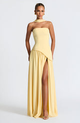 Tessa | Maxi-Kleid – Gelb