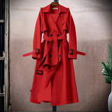 Tris - Gemütlicher Trenchcoat – Rot