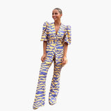 2-teiliges Damen-Set - Elegantes Freizeit-Outfit aus weichem Stoff – Lila