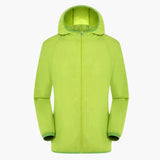 Trenchcoat mit Kapuze für Unisex – Hellgrün