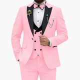 Stylisher Slim Fit Anzug - moderner Look für Herren zur Hochzeit – Rosa