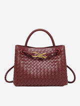 Eloise | Gepolsterte Vegan-Leder Umhängetasche Mit Abnehmbarem Tragegurt, 25x9x19cm – Claret