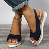 Sylveris – Stylische Keilsandalen – Blau