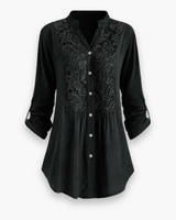 Damen Elegante Lange Bluse | Blusen – Schwarz
