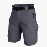 Herren Sommer Shorts mit Taschen und verstellbarem Bund – Grau
