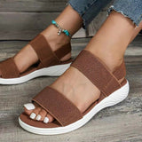 Orthopodiatrie - Orthopädische Wedge-Hill-Sandalen – Braun
