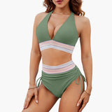 Figurformender Bikini Zweiteiler für Damen – Grün