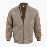 Bomberjacke mit Reißverschluss für Herren - Klassisches Design – Khaki