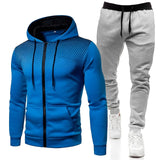 Herman - Atmungsaktives Sport-Set im Trainingsanzug-Look – Blau