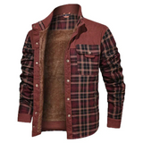 Herren Winterjacke Warm Gefüttert | Komfortabel – Rot 1