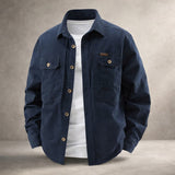 Corvinel - Legere Hemdjacke – Blau