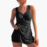 Tankini-Set mit Shorts - Damen Zweiteiler für den Sommer – Schwarz