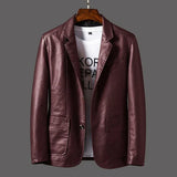 Trendige Lederjacke Davids™ – Rot
