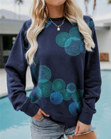 Thalassa – Stilvolles Baumwoll-Sweatshirt mit Grafik – Blau