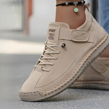 Nellie - Legere genähte Sneaker im Stil – Beige