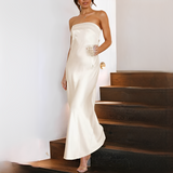 Leonie - Schickes Sommerkleid für Frauen – Weiß