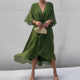 Elisabet - Damenkleid im luftigen Sommerstil – Vert