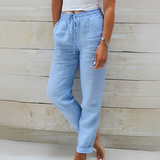 Marcy - Schicke Sommerhose für Damen – Blau