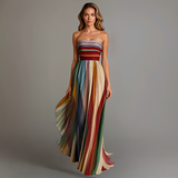 Gracelyn - Elegantes Tube-Top-Maxikleid – Rot
