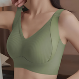 Gwynedd - Bequemer Push-up-BH – Grün