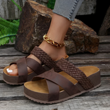 Sophie - Stilvolle und Komfortable Sandalen – Dunkelbraun