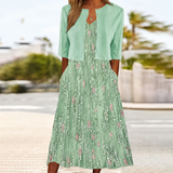 Colette - Stilvolles und Elegantes Kleid – Grün