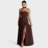 Tessa Maxi Dress – Braun