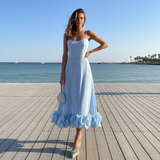 Blaine - Stilvolles Kleid mit sanftem Farbverlauf – Blau
