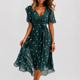 Luella - Fließendes Midikleid mit V-Ausschnitt – Grün