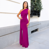 Mallory - Stilvolles One-Shoulder-Kleid – Lila