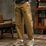 Clyde - Weite Retro-Hosen – Khaki