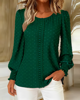 Chanita - Schicke Bluse mit Verzierung – Grün