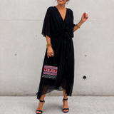 Jescah - Schickes Kleid mit weiten Ärmeln – Schwarz