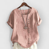 Mayla | Klassische und bequeme Bluse – Rosa