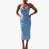 Elegantes trägerloses Kleid für Frauen - figurbetont und stilvoll – Blau